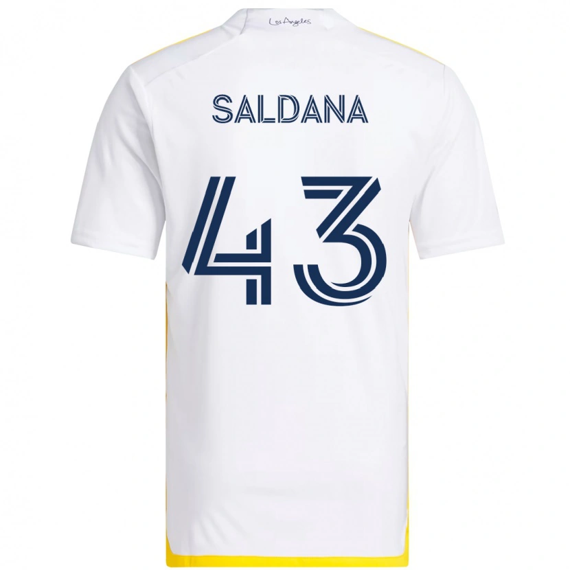 Danxen Homem Camisola Adam Saldaña #43 Branco Amarelo Principal 2025/26 Camisa Brasil