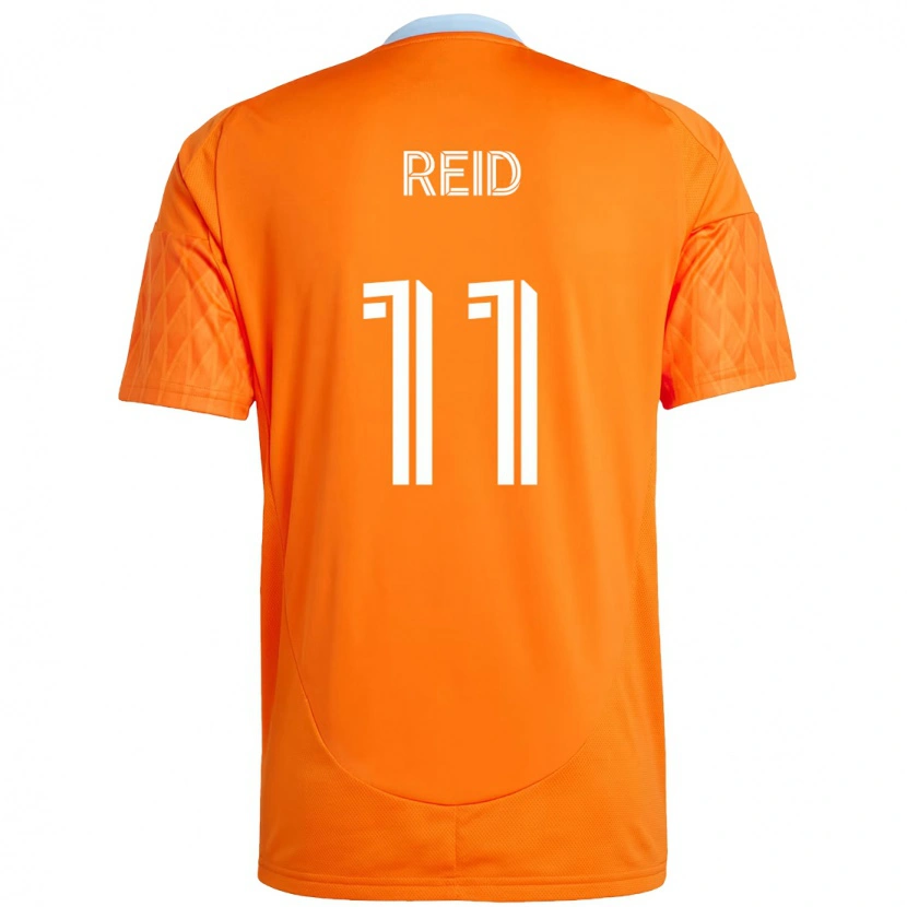 Danxen Homem Camisola Isaiah Reid #11 Laranja Branco Principal 2025/26 Camisa Brasil