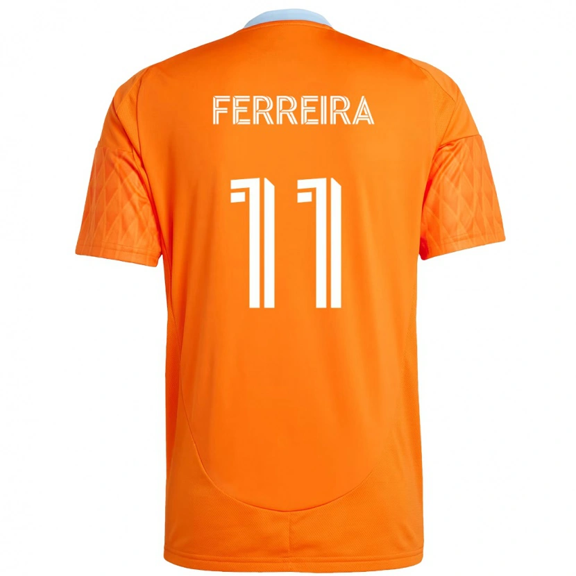 Danxen Homem Camisola Sebastián Ferreira #11 Laranja Branco Principal 2025/26 Camisa Brasil