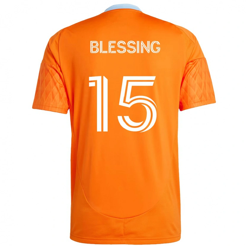 Danxen Homem Camisola Latif Blessing #15 Laranja Branco Principal 2025/26 Camisa Brasil