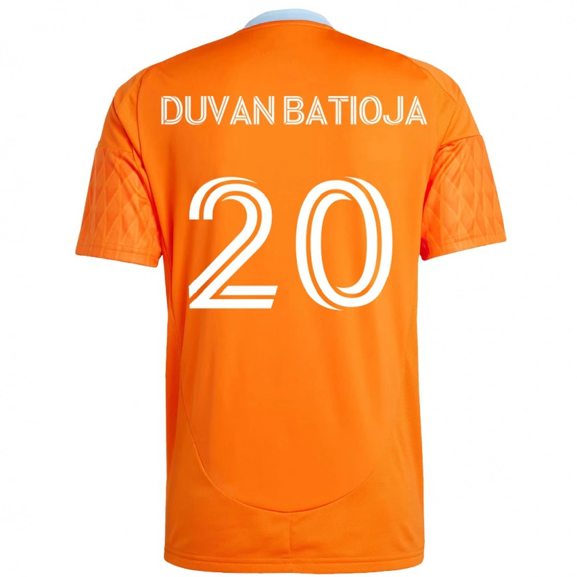Danxen Homem Camisola Andy Batioja #20 Laranja Branco Principal 2025/26 Camisa Brasil