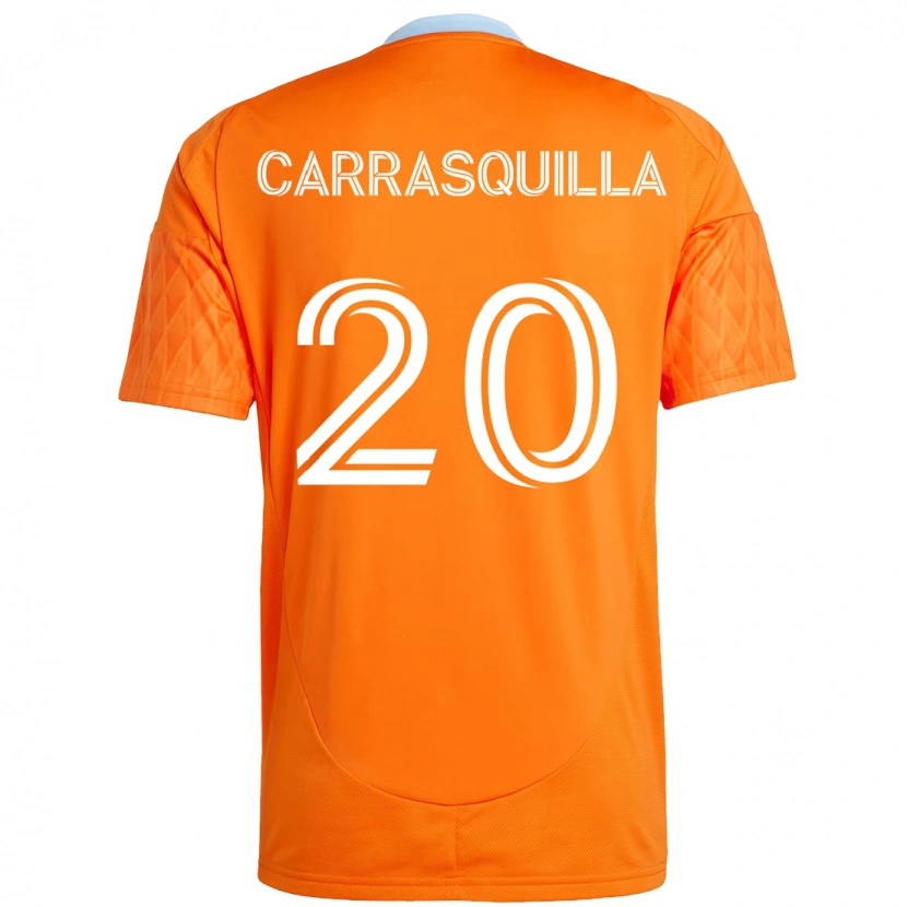 Danxen Homem Camisola Adalberto Carrasquilla #20 Laranja Branco Principal 2025/26 Camisa Brasil
