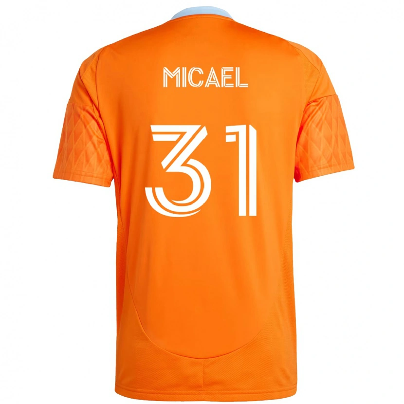 Danxen Homem Camisola Micael #31 Laranja Branco Principal 2025/26 Camisa Brasil