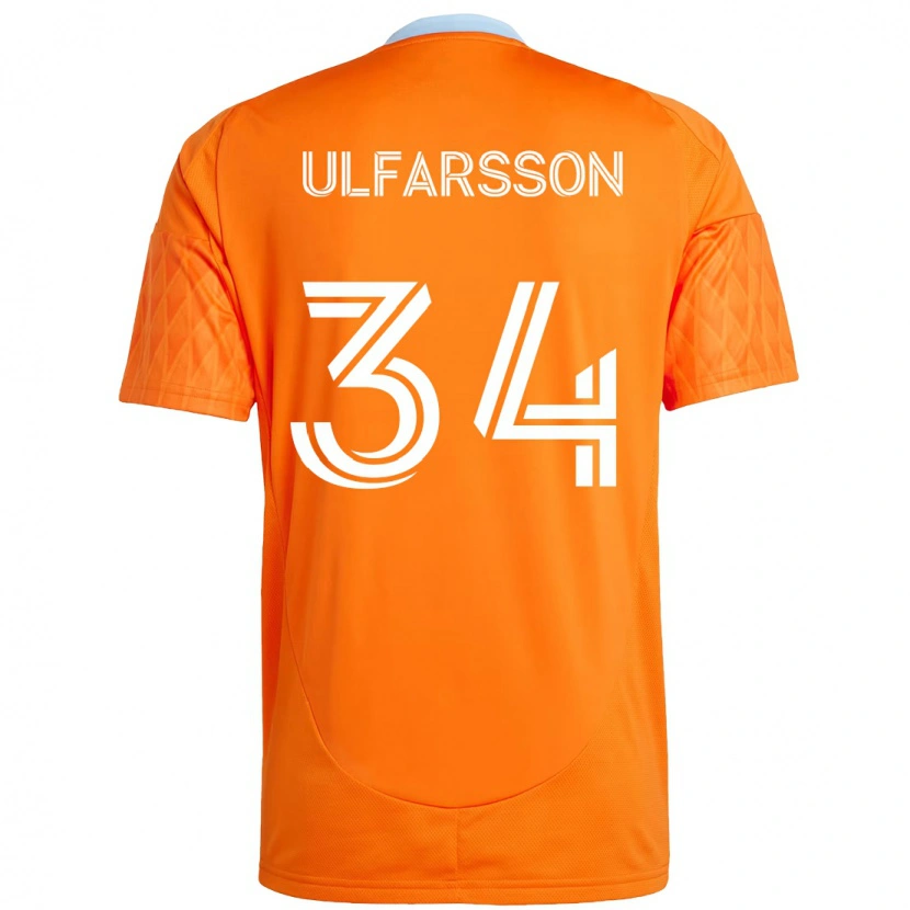 Danxen Homem Camisola Thor Úlfarsson #34 Laranja Branco Principal 2025/26 Camisa Brasil