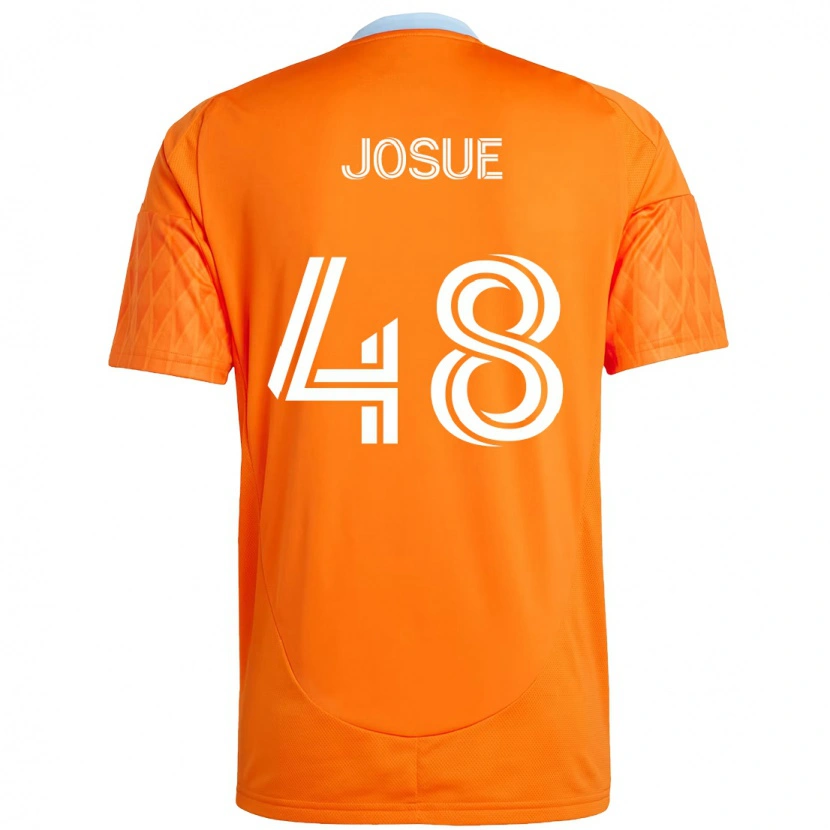 Danxen Homem Camisola Josué #48 Laranja Branco Principal 2025/26 Camisa Brasil