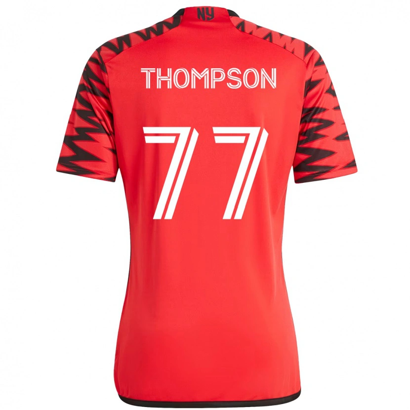 Danxen Homem Camisola Amos Shapiro-Thompson #77 Vermelho Preto Principal 2025/26 Camisa Brasil