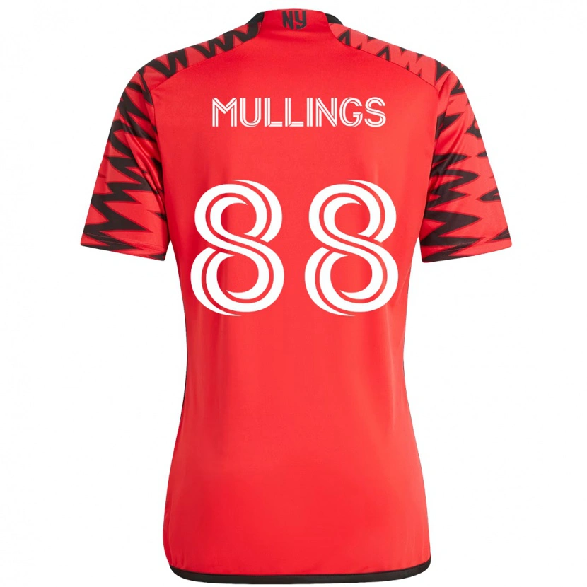 Danxen Homem Camisola O'vonte Mullings #88 Vermelho Preto Principal 2025/26 Camisa Brasil