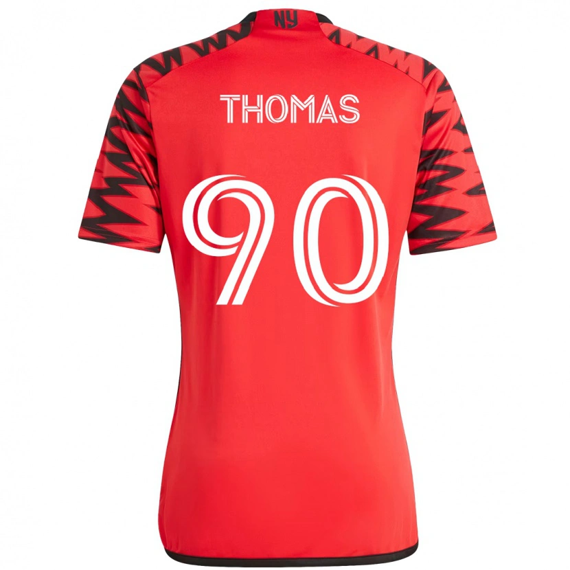 Danxen Homem Camisola Oladayo Thomas #90 Vermelho Preto Principal 2025/26 Camisa Brasil