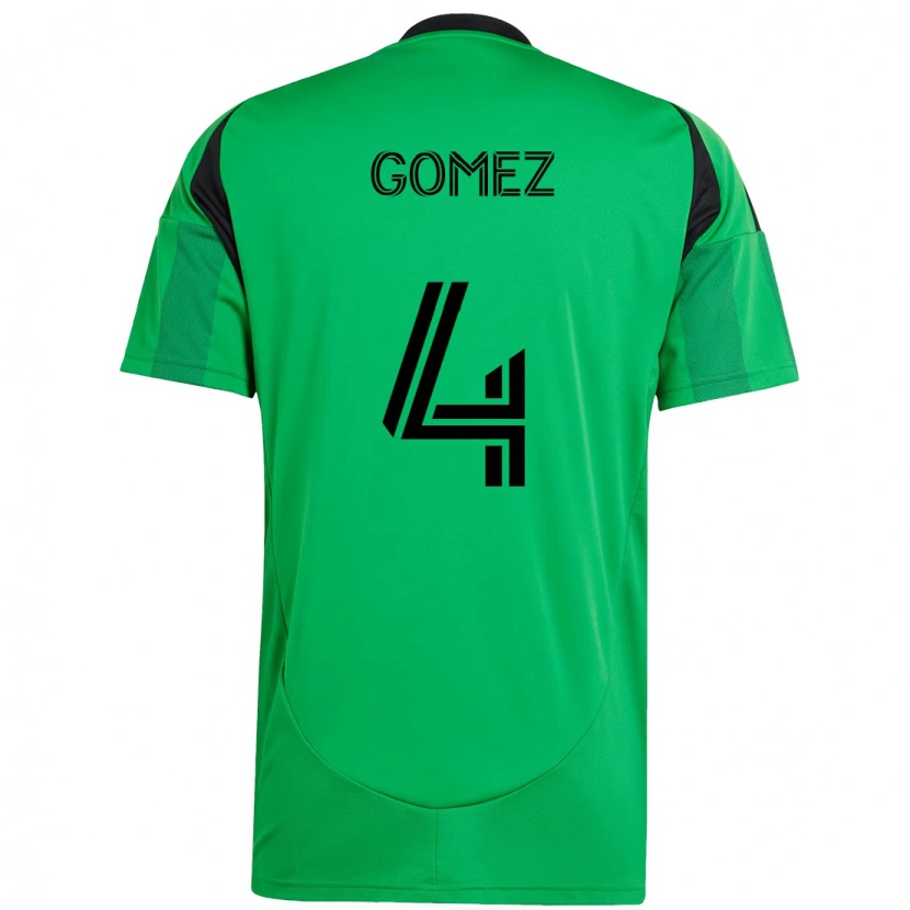 Danxen Homem Camisola Antonio Gomez #4 Verde Preto Principal 2025/26 Camisa Brasil