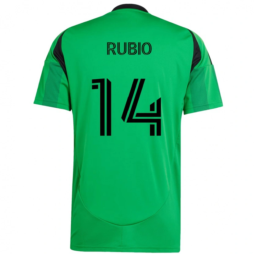 Danxen Homem Camisola Diego Rubio #14 Verde Preto Principal 2025/26 Camisa Brasil