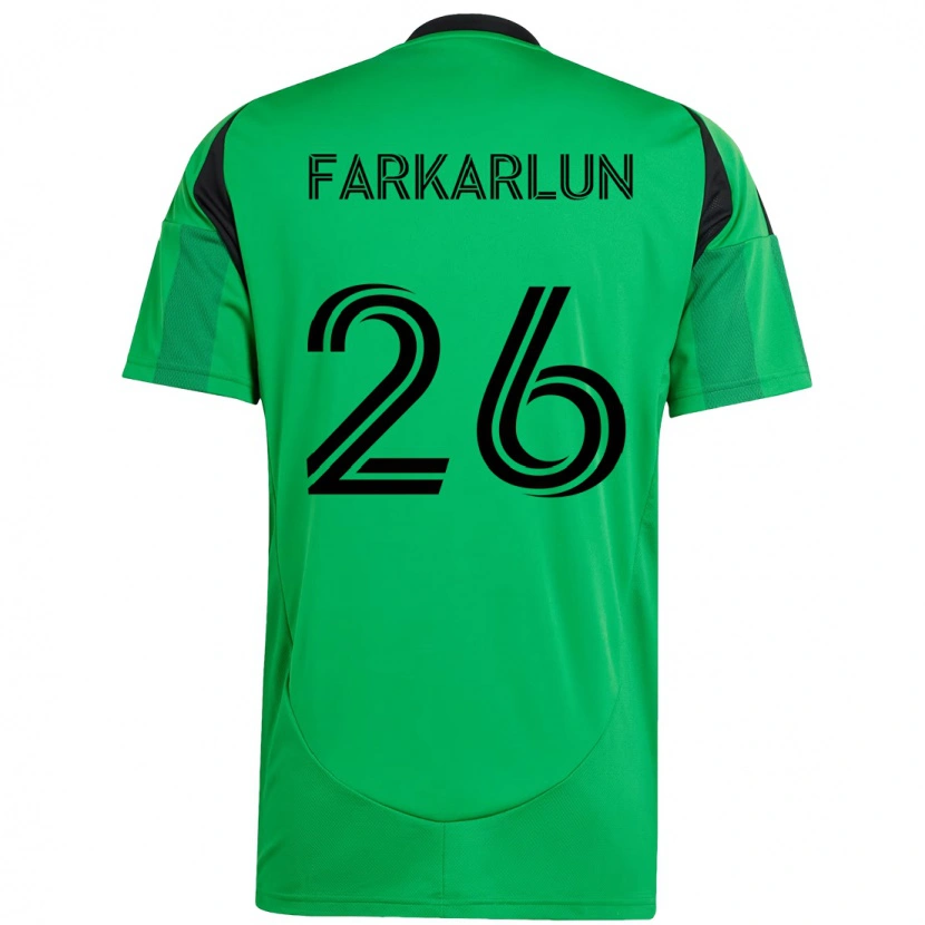Danxen Homem Camisola Jimmy Farkarlun #26 Verde Preto Principal 2025/26 Camisa Brasil