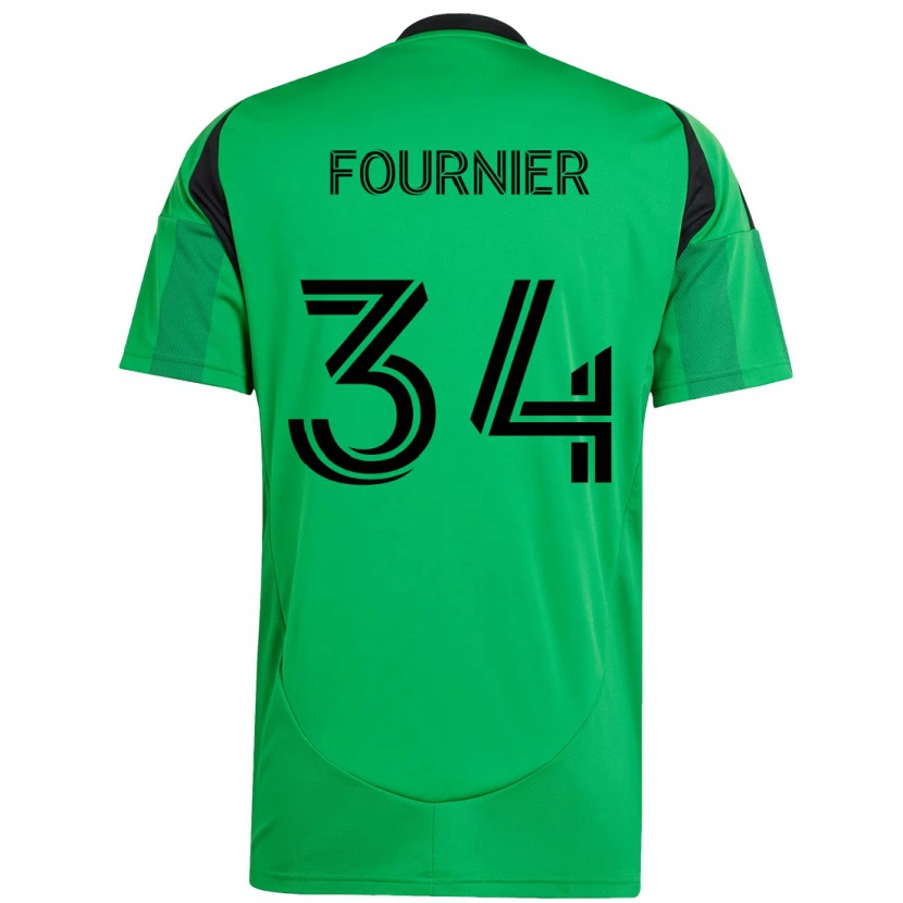Danxen Homem Camisola Drake Fournier #34 Verde Preto Principal 2025/26 Camisa Brasil