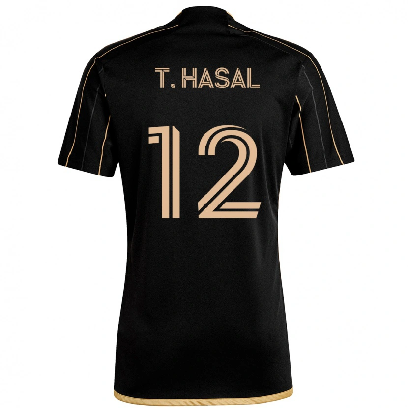 Danxen Homem Camisola Thomas Hasal #12 Preto Castanho Principal 2025/26 Camisa Brasil