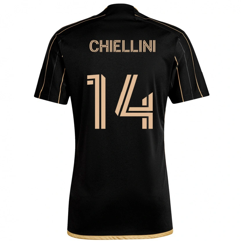Danxen Homem Camisola Giorgio Chiellini #14 Preto Castanho Principal 2025/26 Camisa Brasil