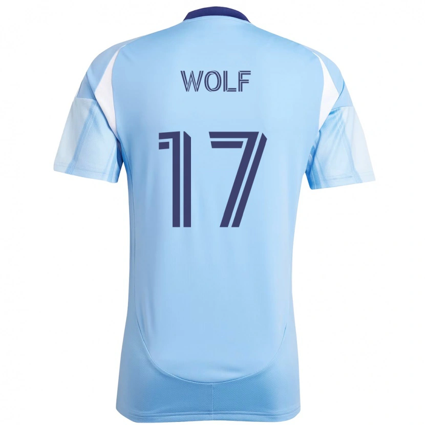 Danxen Homem Camisola Hannes Wolf #17 Azul Claro Principal 2025/26 Camisa Brasil
