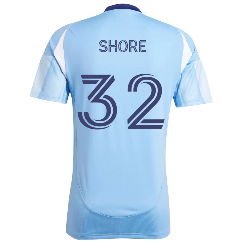 Danxen Homem Camisola Jonathan Shore #32 Azul Claro Principal 2025/26 Camisa Brasil