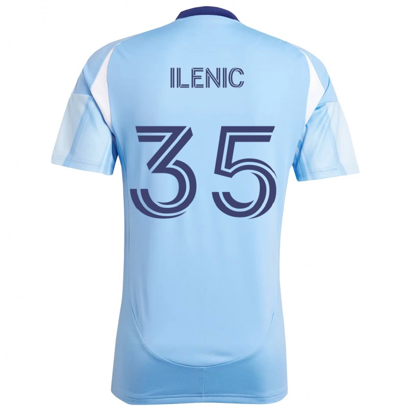 Danxen Homem Camisola Mitja Ilenič #35 Azul Claro Principal 2025/26 Camisa Brasil