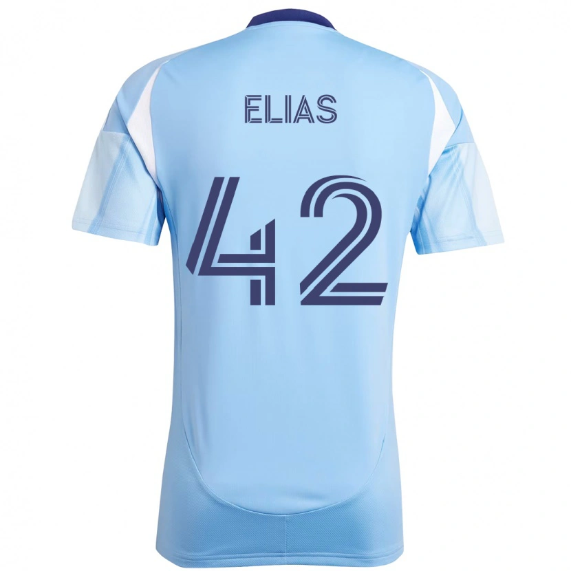 Danxen Homem Camisola Piero Elias #42 Azul Claro Principal 2025/26 Camisa Brasil