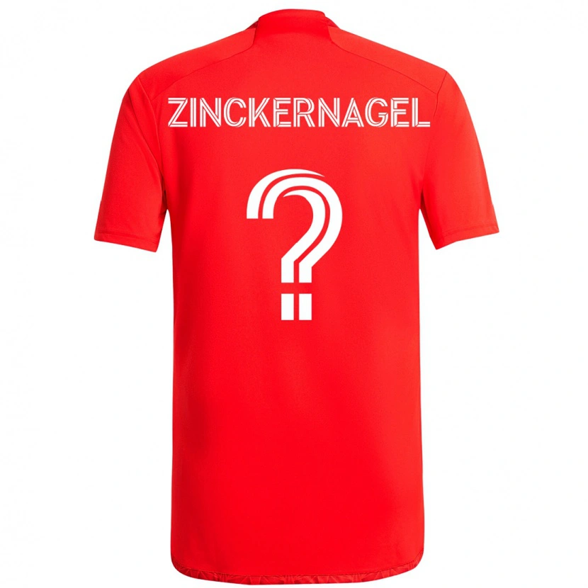 Danxen Homem Camisola Philip Zinckernagel #0 Vermelho Branco Principal 2025/26 Camisa Brasil