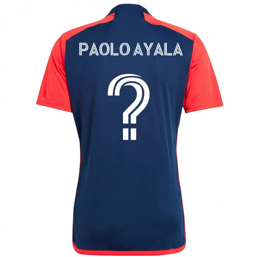 Danxen Homem Camisola Paolo Ayala #0 Azul Vermelho Principal 2025/26 Camisa Brasil