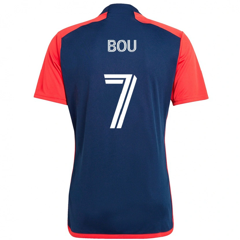 Danxen Homem Camisola Gustavo Bou #7 Azul Vermelho Principal 2025/26 Camisa Brasil