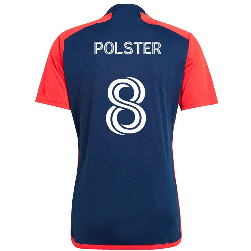 Danxen Homem Camisola Matt Polster #8 Azul Vermelho Principal 2025/26 Camisa Brasil