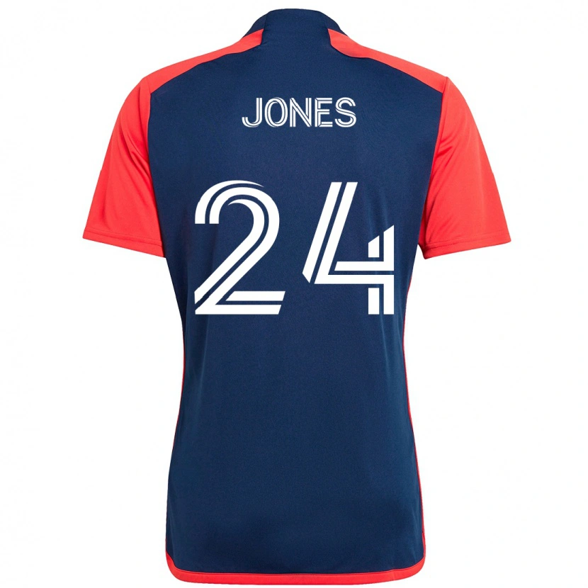 Danxen Homem Camisola Dejuan Jones #24 Azul Vermelho Principal 2025/26 Camisa Brasil