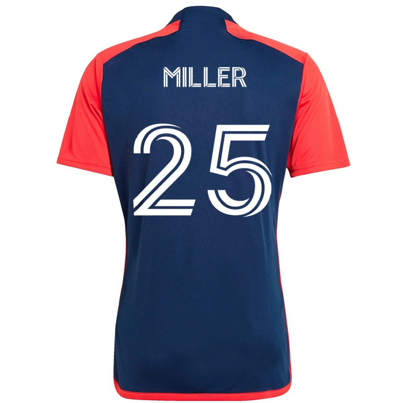 Danxen Homem Camisola Peyton Miller #25 Azul Vermelho Principal 2025/26 Camisa Brasil