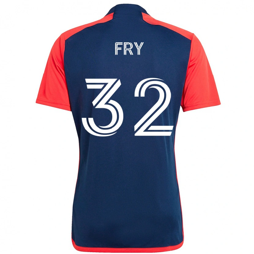 Danxen Homem Camisola Malcolm Fry #32 Azul Vermelho Principal 2025/26 Camisa Brasil