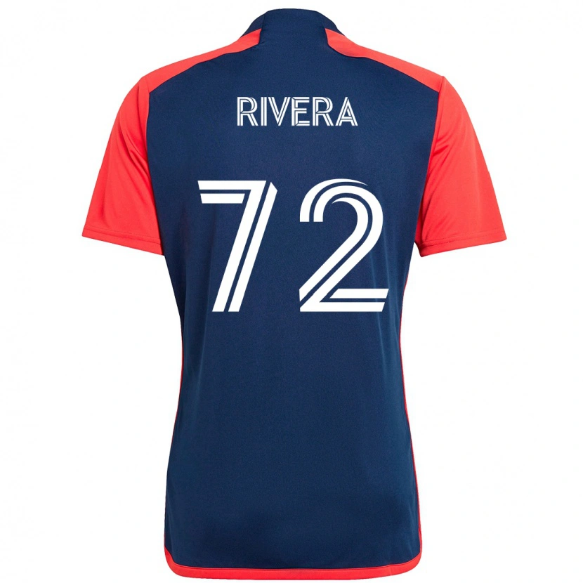 Danxen Homem Camisola Damián Rivera #72 Azul Vermelho Principal 2025/26 Camisa Brasil