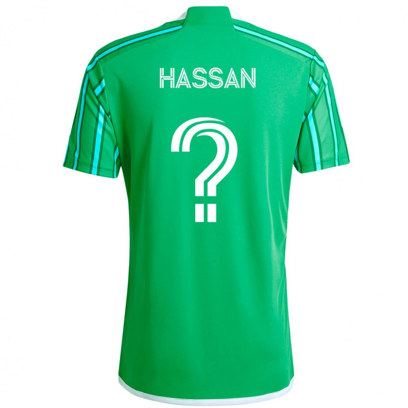 Danxen Homem Camisola Omar Hassan #0 Verde Branco Principal 2025/26 Camisa Brasil