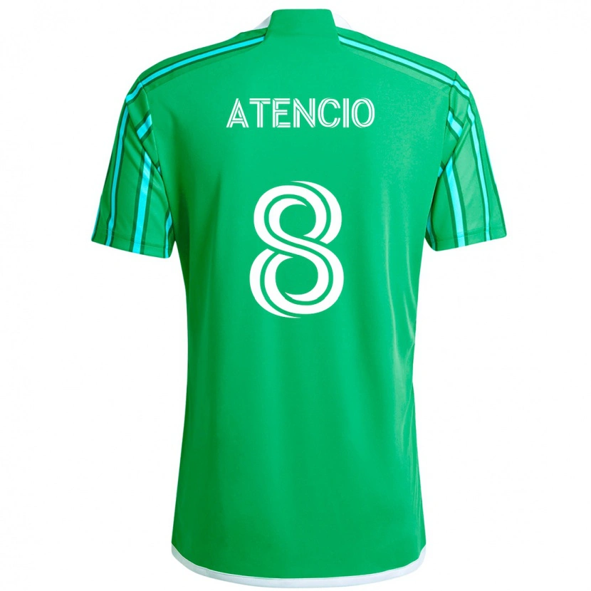 Danxen Homem Camisola Josh Atencio #8 Verde Branco Principal 2025/26 Camisa Brasil