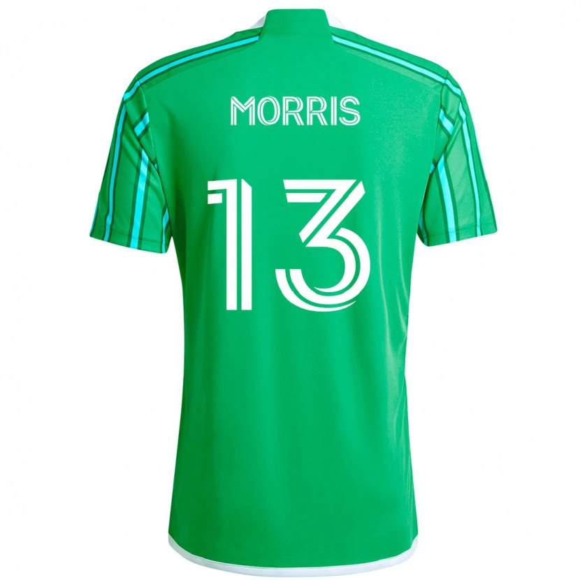 Danxen Homem Camisola Jordan Morris #13 Verde Branco Principal 2025/26 Camisa Brasil