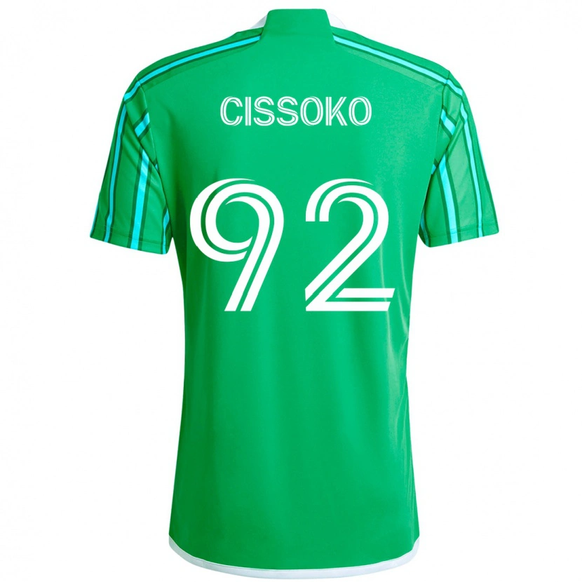 Danxen Homem Camisola Abdoulaye Cissoko #92 Verde Branco Principal 2025/26 Camisa Brasil