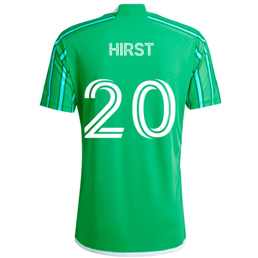 Danxen Homem Camisola Sophie Hirst #20 Verde Branco Principal 2025/26 Camisa Brasil