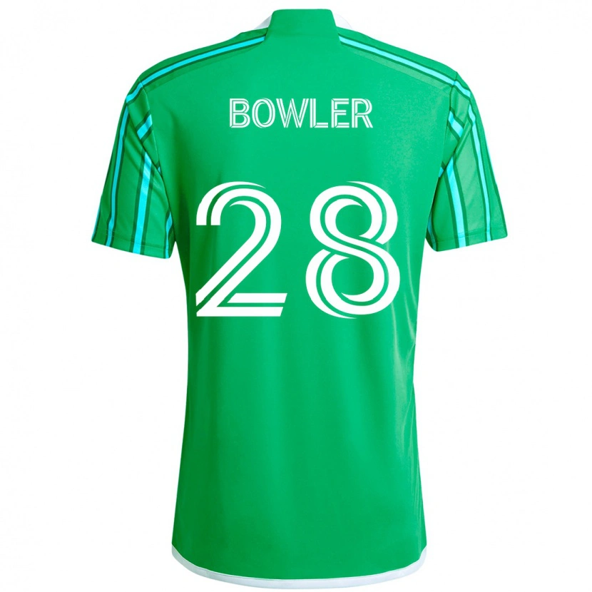 Danxen Homem Camisola Rachel Bowler #28 Verde Branco Principal 2025/26 Camisa Brasil