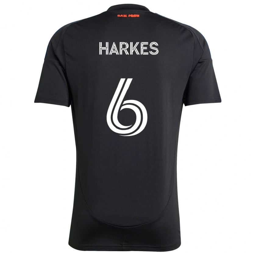 Danxen Homem Camisola Ian Harkes #6 Preto Azul Escuro Principal 2025/26 Camisa Brasil