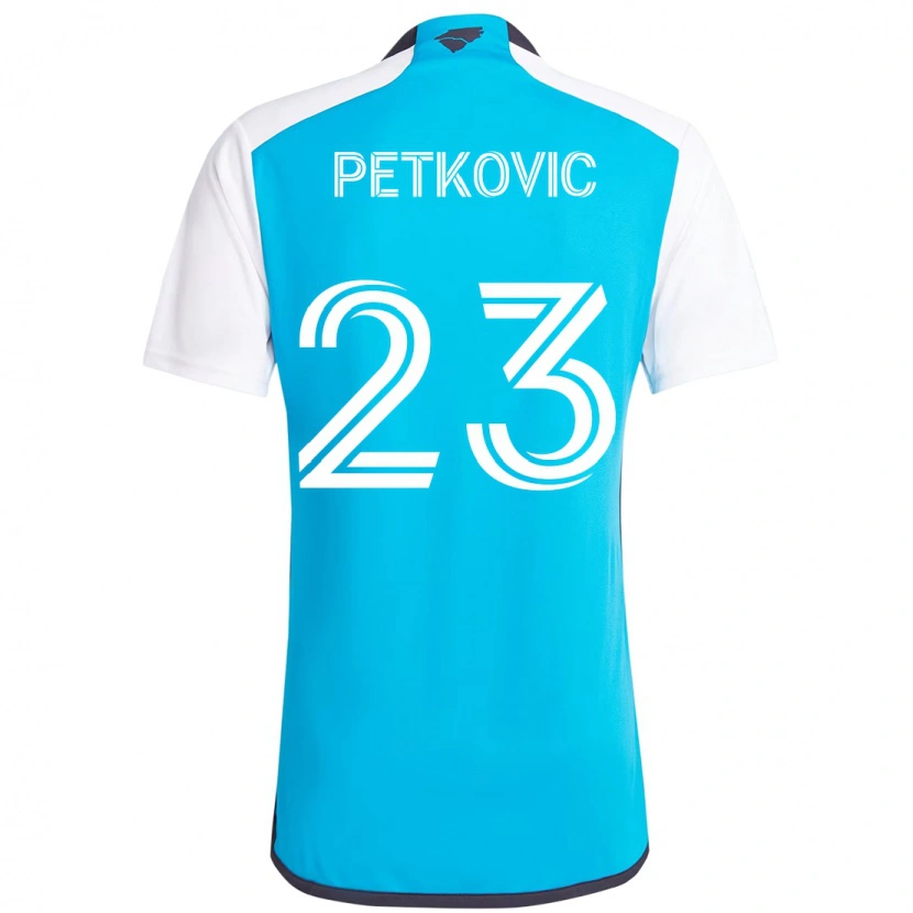 Danxen Homem Camisola Nikola Petkovic #23 Azul Celeste Branco Principal 2025/26 Camisa Brasil