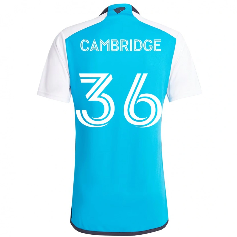 Danxen Homem Camisola Brandon Cambridge #36 Azul Celeste Branco Principal 2025/26 Camisa Brasil