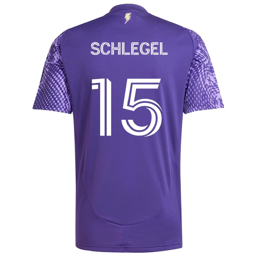 Danxen Homem Camisola Rodrigo Schlegel #15 Roxo Branco Principal 2025/26 Camisa Brasil