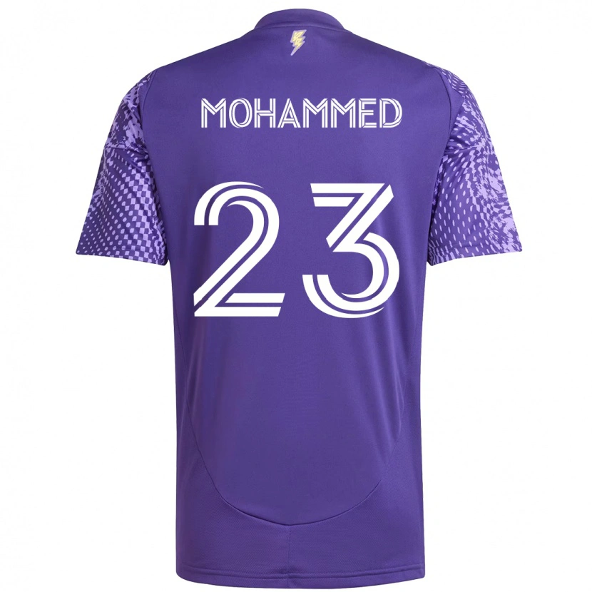 Danxen Homem Camisola Shak Mohammed #23 Roxo Branco Principal 2025/26 Camisa Brasil