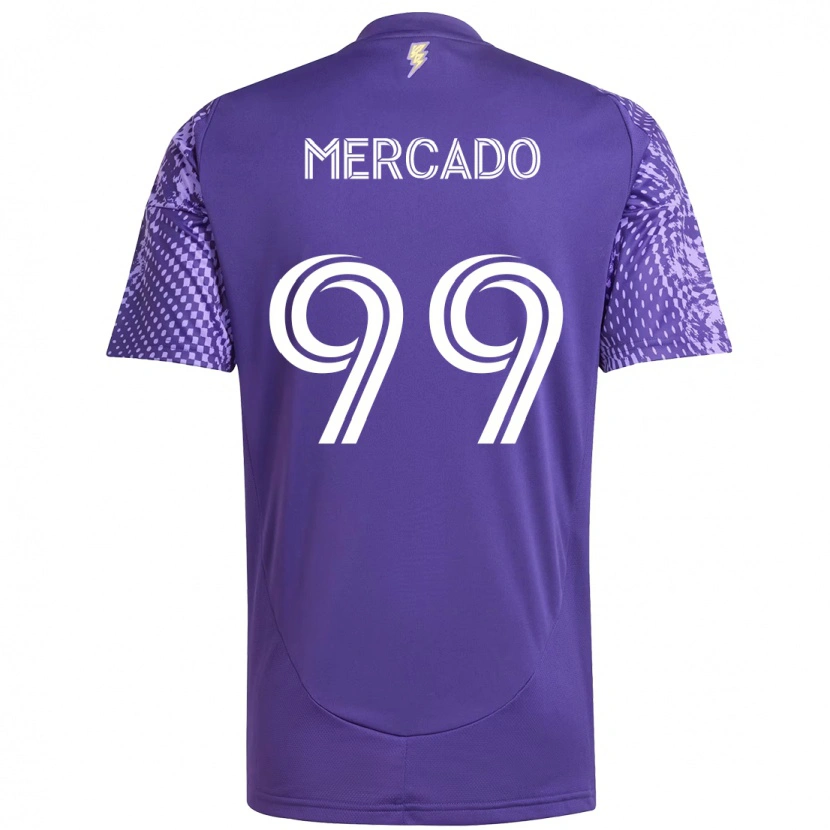 Danxen Homem Camisola Carlos Mercado #99 Roxo Branco Principal 2025/26 Camisa Brasil