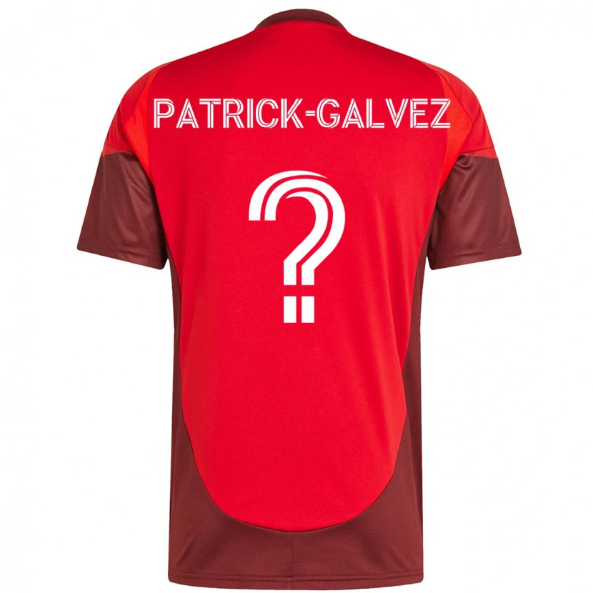 Danxen Homem Camisola Pablo Patrick-Galvez #0 Vermelho Branco Principal 2025/26 Camisa Brasil