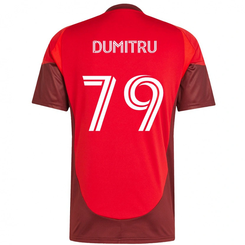 Danxen Homem Camisola Andrei Dumitru #79 Vermelho Branco Principal 2025/26 Camisa Brasil