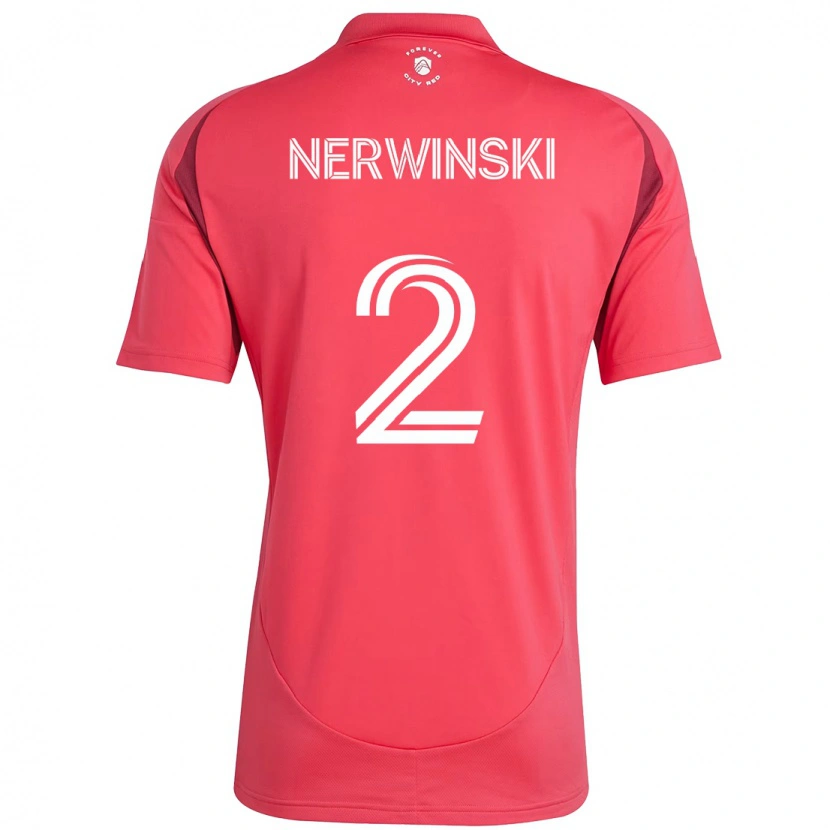 Danxen Homem Camisola Jake Nerwinski #2 Magenta Branco Principal 2025/26 Camisa Brasil