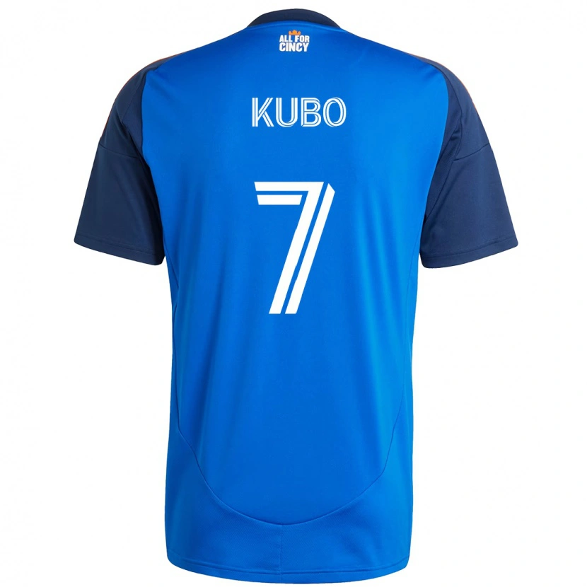 Danxen Homem Camisola Yuya Kubo #7 Azul Escuro Laranja Principal 2025/26 Camisa Brasil