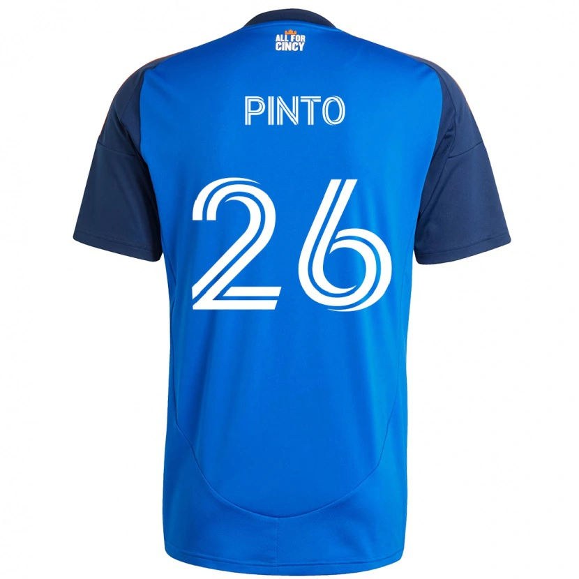 Danxen Homem Camisola Malik Pinto #26 Azul Escuro Laranja Principal 2025/26 Camisa Brasil
