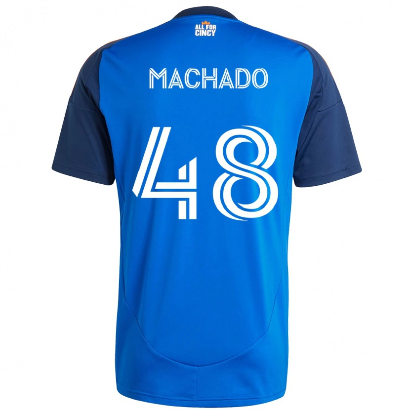 Danxen Homem Camisola Juan Machado #48 Azul Escuro Laranja Principal 2025/26 Camisa Brasil