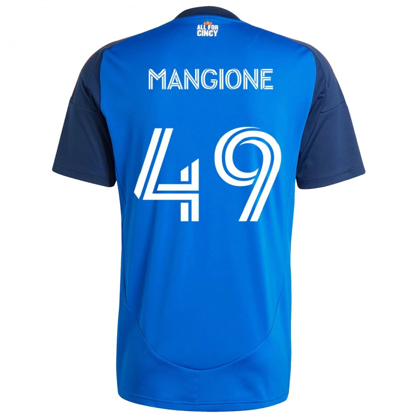 Danxen Homem Camisola Peter Mangione #49 Azul Escuro Laranja Principal 2025/26 Camisa Brasil
