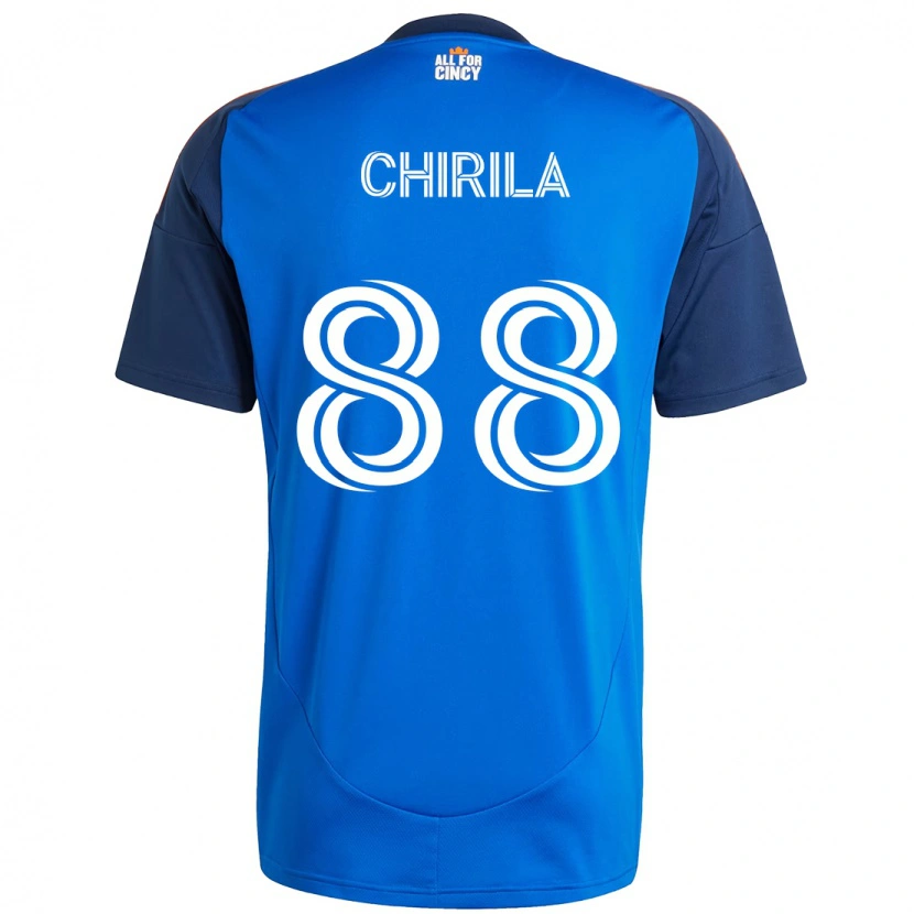 Danxen Homem Camisola Andrei Chirilă #88 Azul Escuro Laranja Principal 2025/26 Camisa Brasil